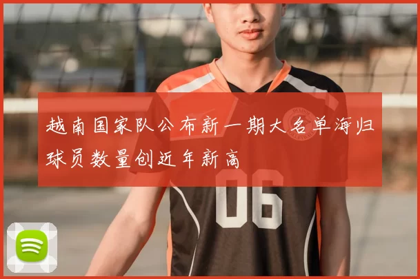 越南国家队公布新一期大名单海归球员数量创近年新高