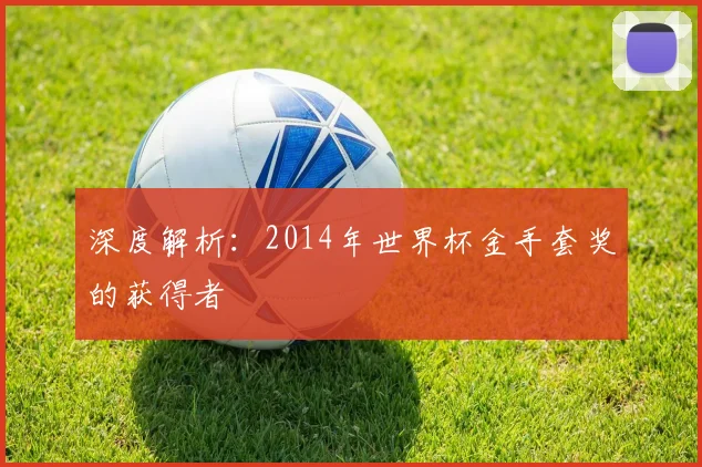 深度解析：2014年世界杯金手套奖的获得者